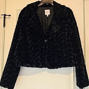Candie's Soft Faux Fur Black Jacket